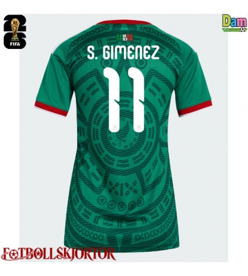 Mexiko Santiago Gimenez #11 Hemmatröja Dam VM 2026 Kortärmad